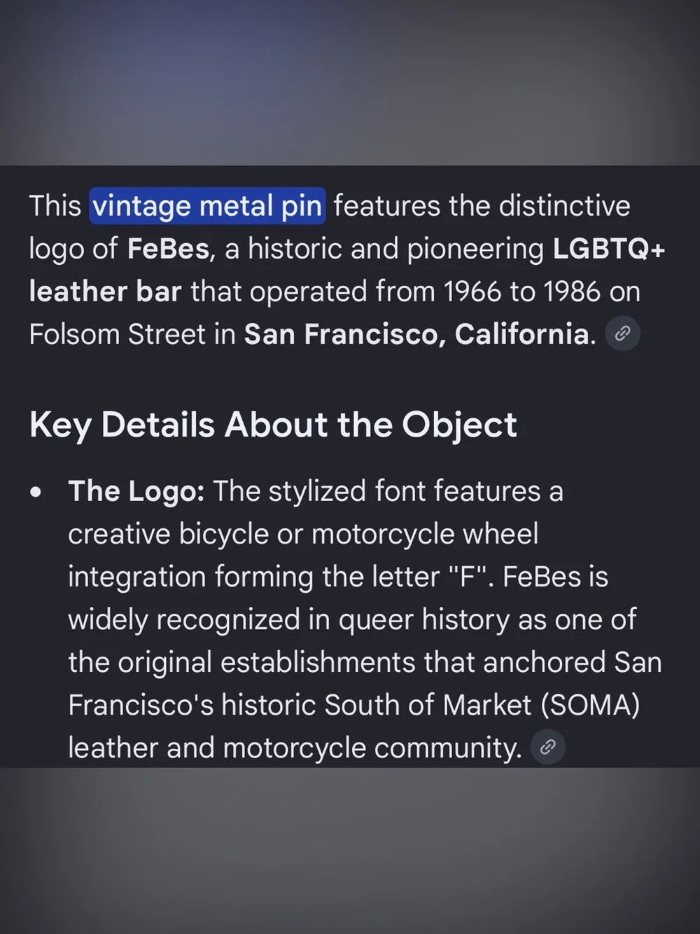 LQBTQ+ Febes 7 Foundational Bar Pin